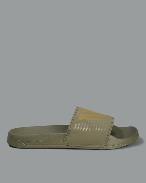 Khaki best sale sliders mens