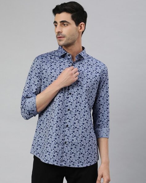 Buy Blue Shirts for Men by Mr Button Online