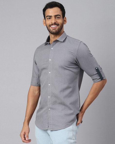 Buy Grey Shirts for Men by Mr Button Online