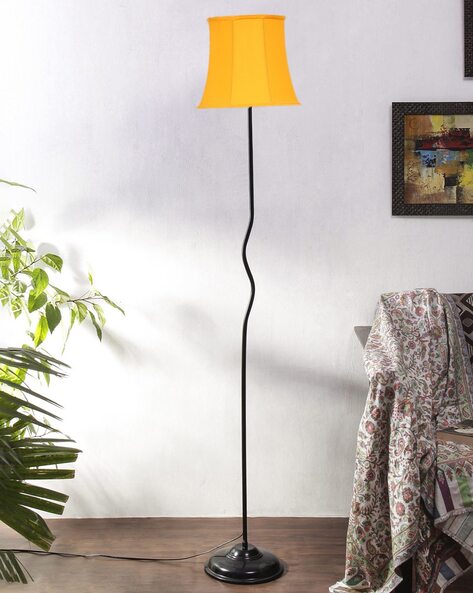 Grey and deals yellow floor lamp