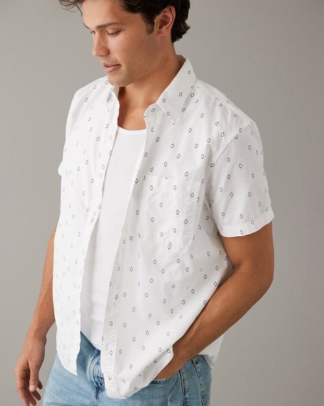 Buy White Shirts for Men by AMERICAN EAGLE Online Ajio