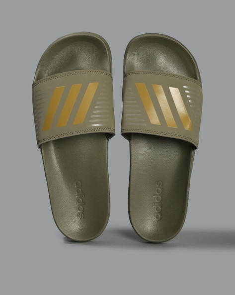 Adidas best sale gold sliders