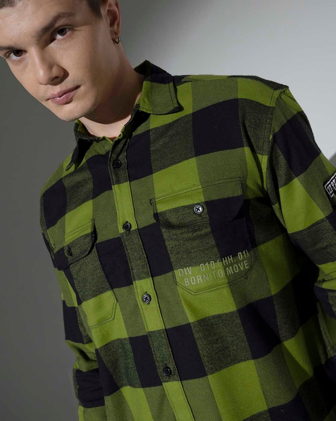 Buy Green Shirts for Men by Hubberholme Online
