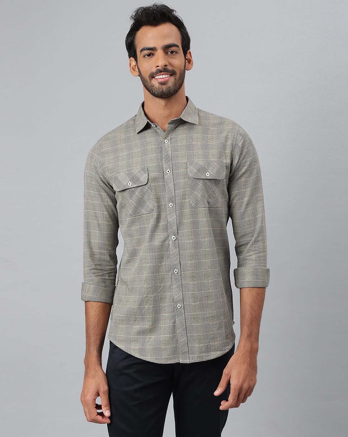 Buy Grey Shirts for Men by Mr Button Online