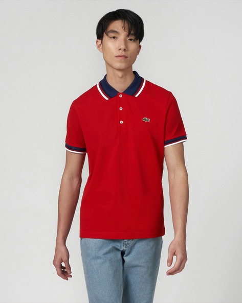 Polo outlet lacoste roja