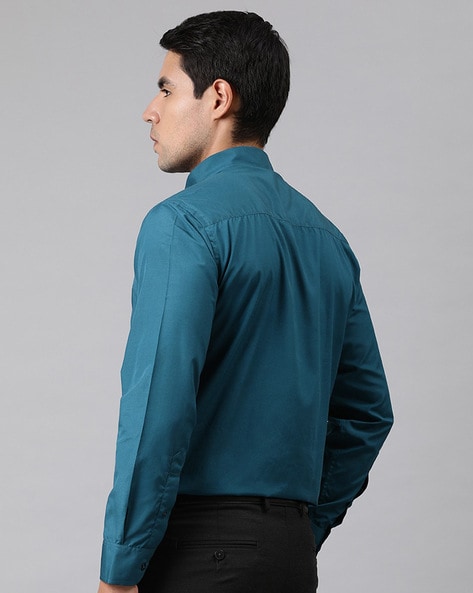 cyan colour shirt