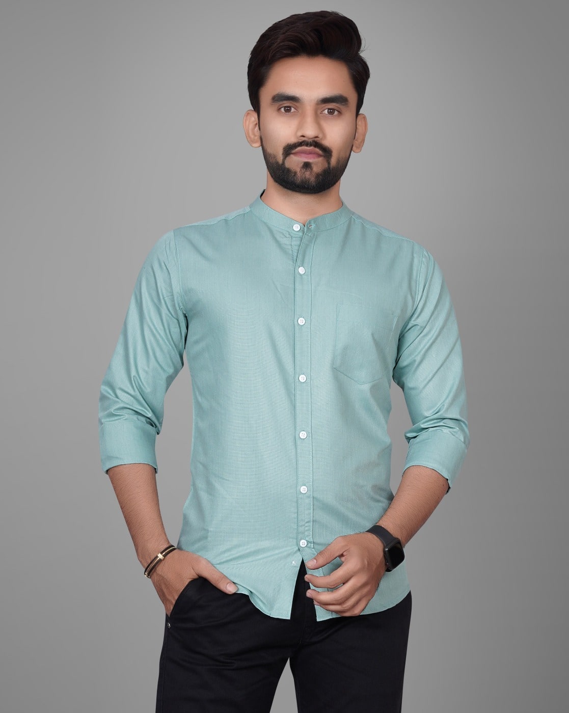 Buy Sea Green Shirts for Men by Tyzlo Online