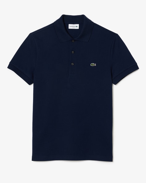 lacoste navy blue shirt