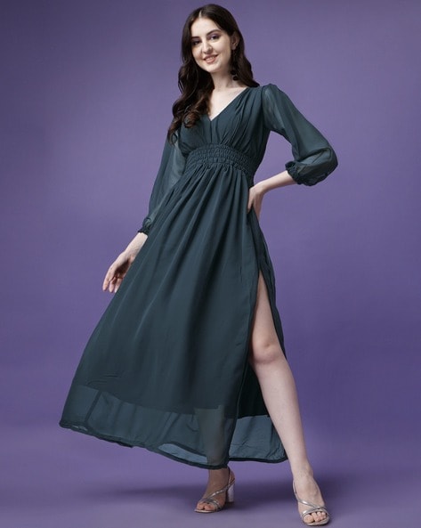 Long Sleeve Designer Dresses  Women's High End Gowns Online