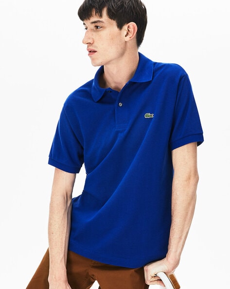 royal blue lacoste shirt