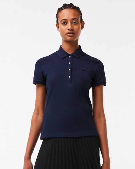 Stretch Cotton Polo T-Shirt