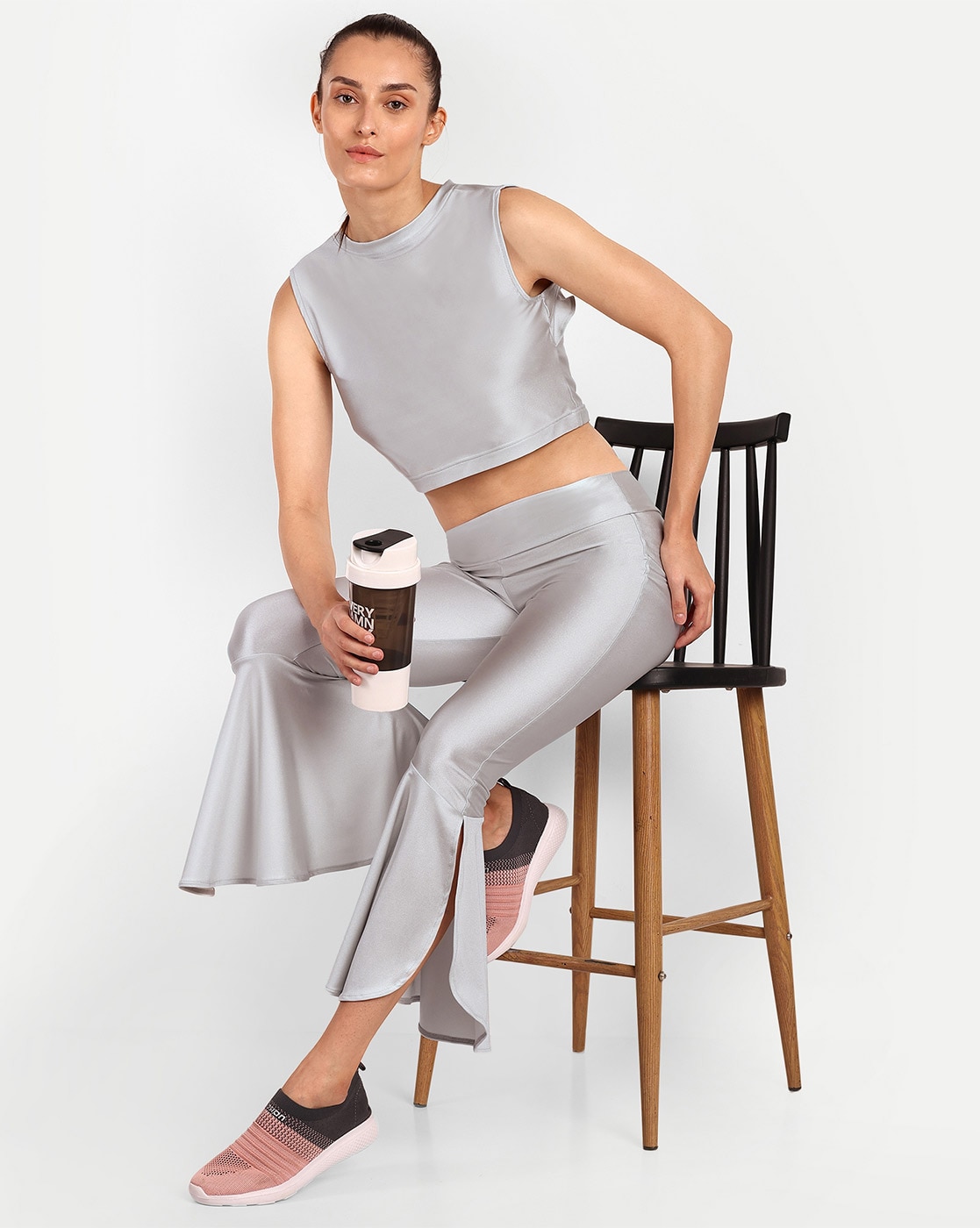 Buy Grey Leggings for Women by Pandorna Online