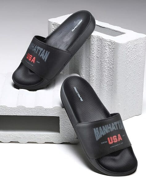 Buy Black Flip Flop Slippers for Men by RED TAPE Online