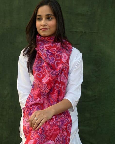 Buy Red Stoles Scarves for Women by BUTA BUTI Online