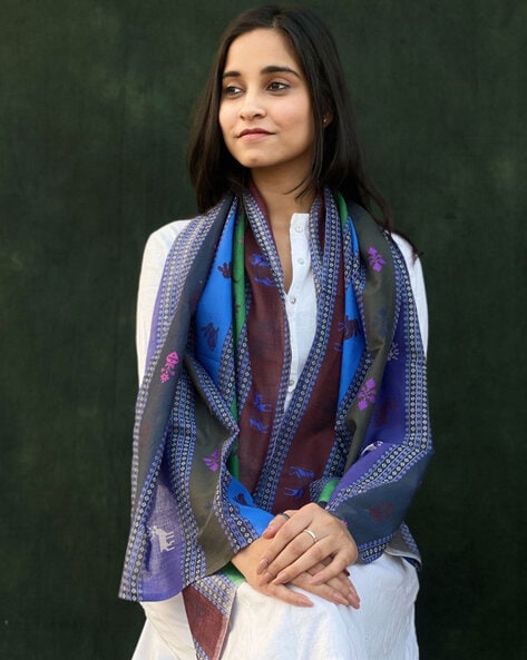 Women Printed Cotton Scarf Price in India