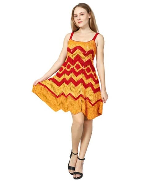 Buy Label Nyc Apparel Women Crochet-Knit A-Line Dress Online | Ajio.com