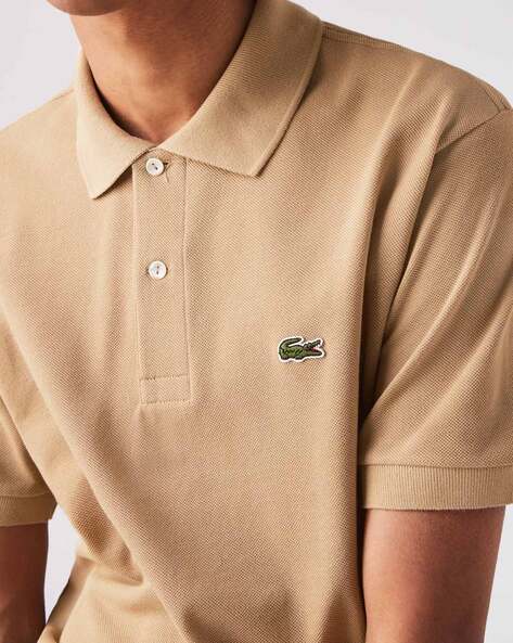 Brown lacoste t shirt hotsell