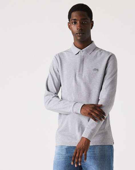 Lacoste long sleeve polo grey hotsell