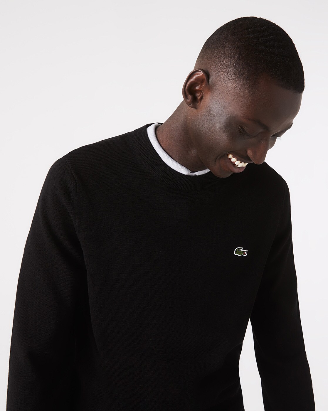 Lacoste on sale jumper black