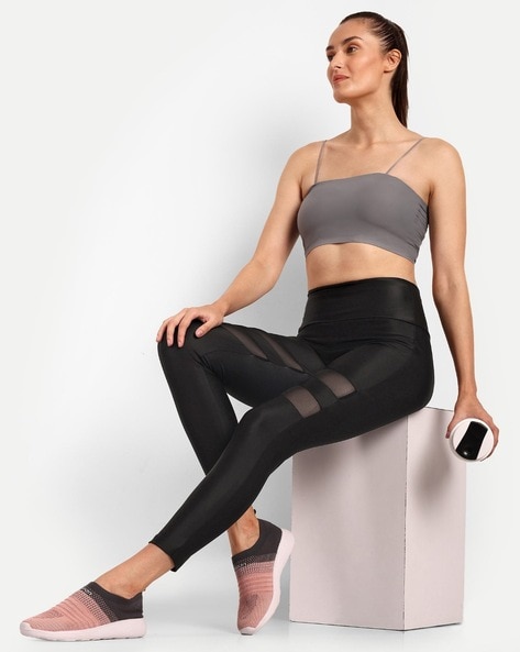 Ankle Length Sports Leggings with Elasticated Waist