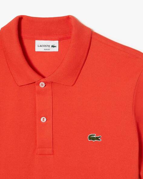 Polo lacoste homme orange hot sale