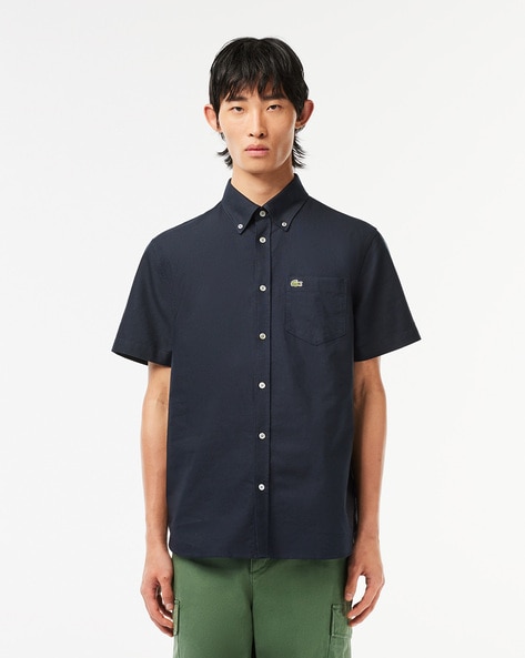 Lacoste half sleeve shirts hotsell