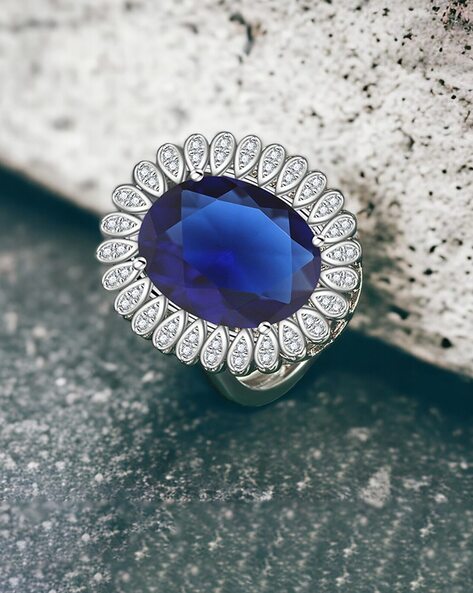 Blue Crystal Sapphire Cluster Engagement Ring For Women Princess Diana  Inspired Bridal Jewelry For Wedding, Engagement, And Promise Fashionable  And Elegant 07230424 From Jin05, $7.42 | DHgate.Com