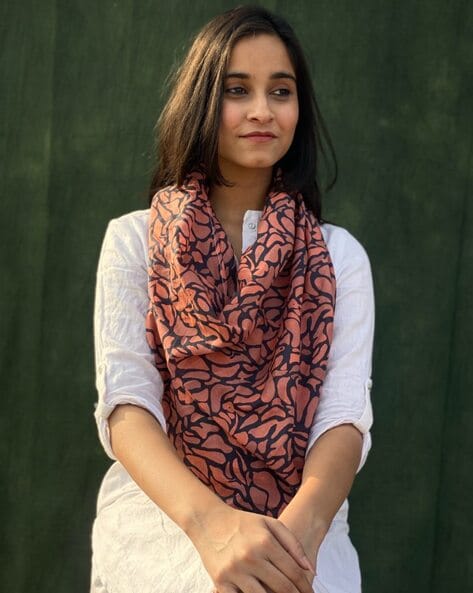 Women Printed Cotton Scarf Price in India