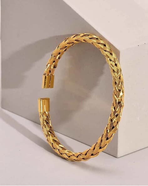 Men Gold-Plated Cuff Bracelet - Main Image