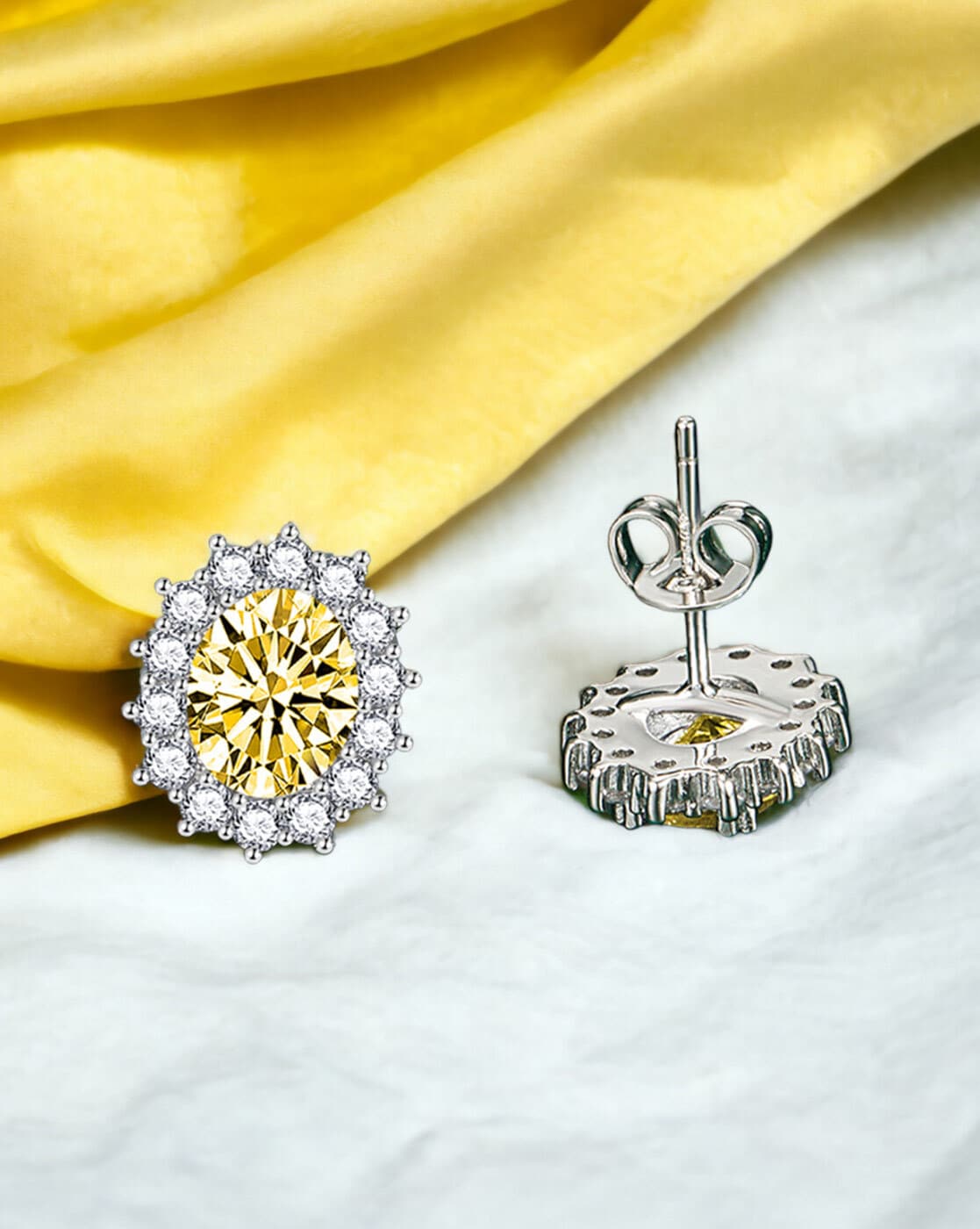 Yellow Diamond Stud Earrings – Hamra Jewelers