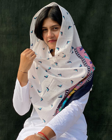 Women Printed Cotton Scarf Price in India