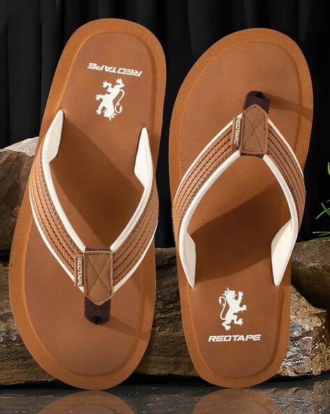 Buy Tan Flip Flop Slippers for Men by RED TAPE Online Ajio