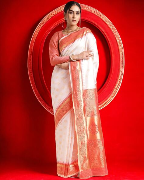 Red Bridal South Silk Kanjivaram Saree | Bridal sarees south indian, Indian  bridal fashion, South indian bride saree