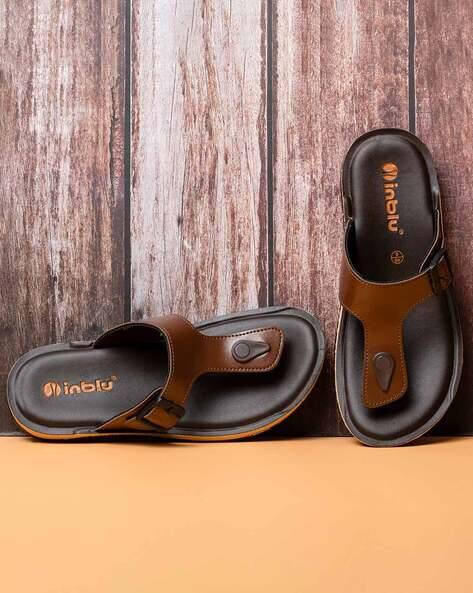 Men Slip-On T-Strap Flip-Flops