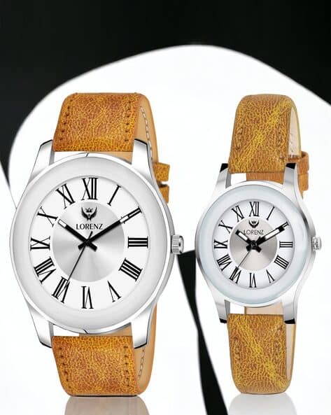 LORENZ Women AM-13A Pack of 2 Analogue Watches with Tang-Buckle Closure