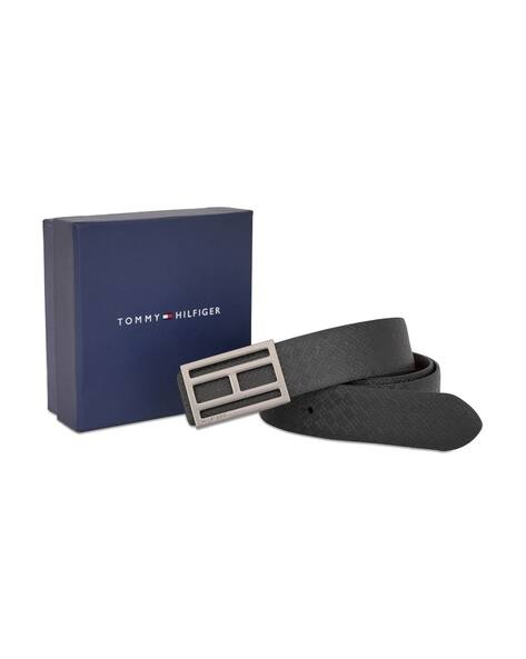 TOMMY HILFIGER Textured Reversible Leather Belt