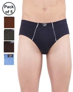 dollar lehar Men Pack of 5 Briefs with Elasticated Waistband-picture-51