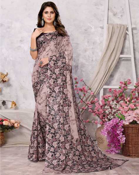 Floral print hotsell georgette sarees online