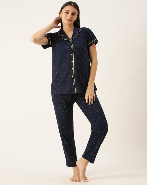 Womens polka dot discount pyjamas