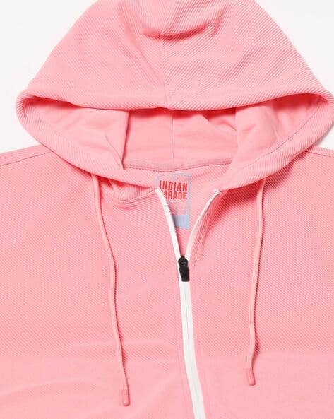 Men Zip-Front Regular Fit Hoodie