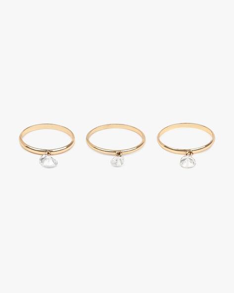 ALDO Pack of 3 WOmen Gold-Plated Rings