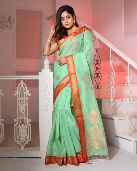 Buy Designer Sarees, Salwar Kameez, Kurtis & Tunic and Lehenga Choli.Grand  Chiffon Dark Sea Green Saree