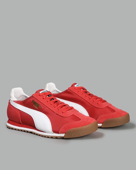 Puma roma hotsell suede red