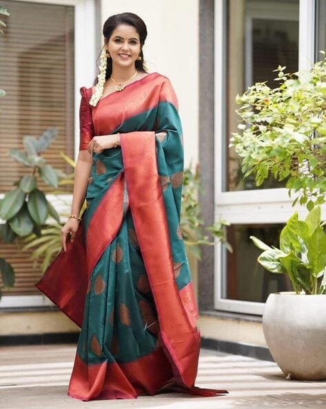 Buy Purple Sarees for Women by Rudrakaashe-MSU Online | Ajio.com