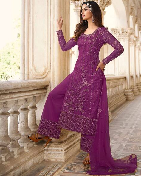 Buy Orange Dress Material for Women by AVAASA Online | Ajio.com