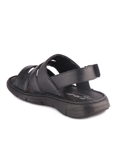 Cute Double Strap Buckle Sandals-Black