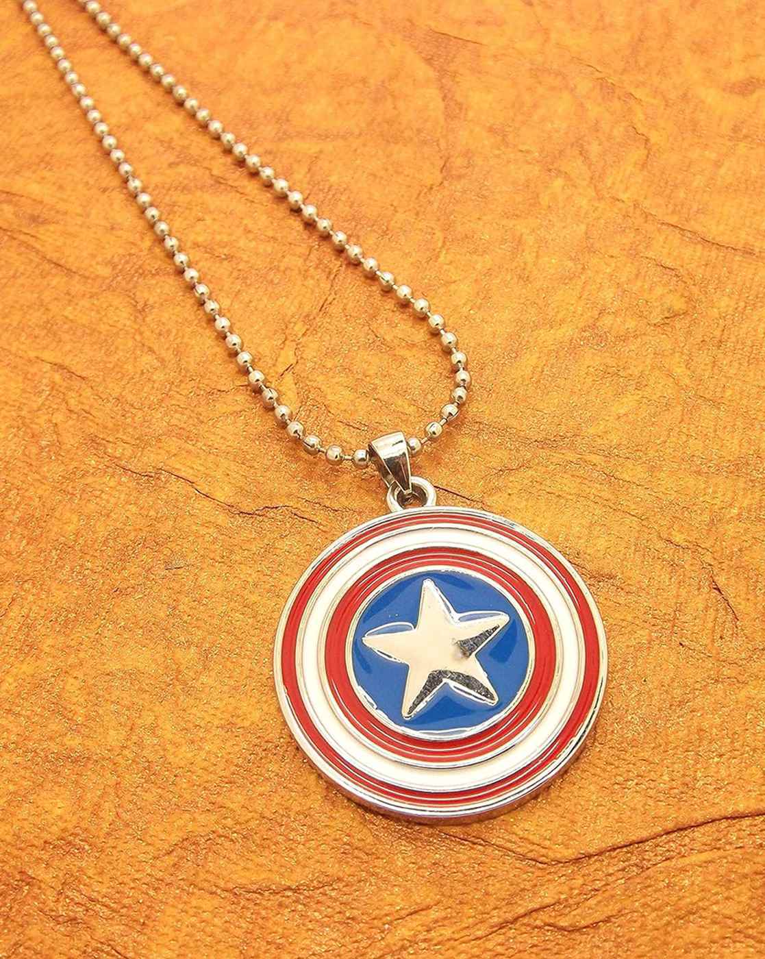 Marvel Captain America Shield Necklace - Large | Sideshow Collectibles