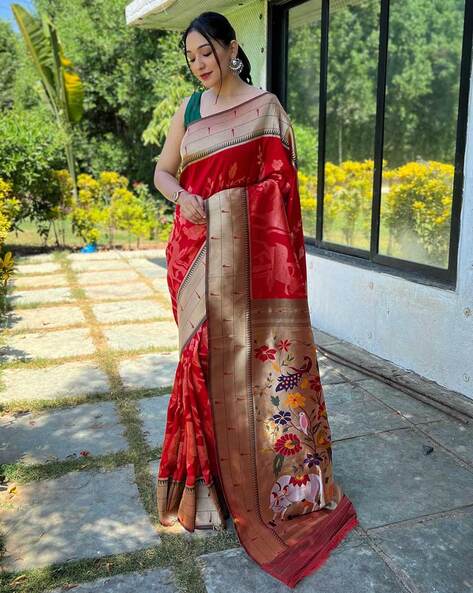 Buy Olive Sarees for Women by Vastukala Online | Ajio.com