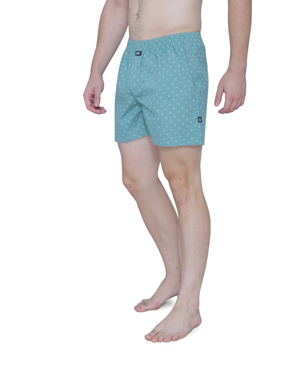 Micro Print Boxers with Elasticated Waist