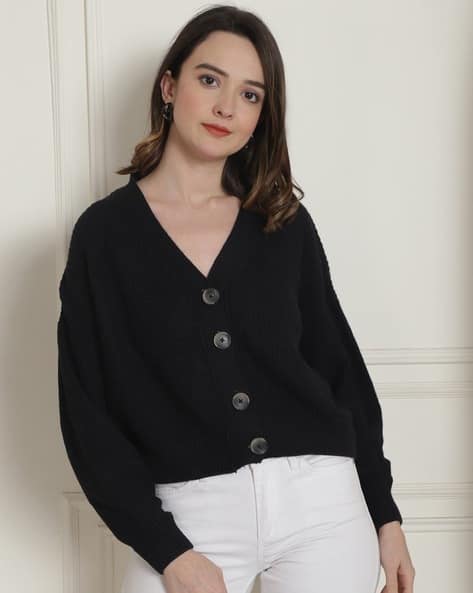Women V-Neck Cardigan